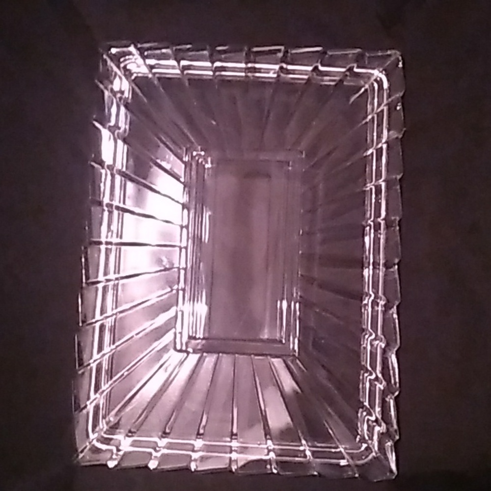 Vintage Art Deco Style Crystal Trinket Dish (B2) - Picture 8 of 8